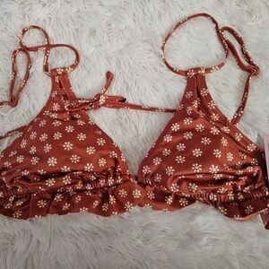 Victoria's Secret Terracotta Daisy Swim Top
